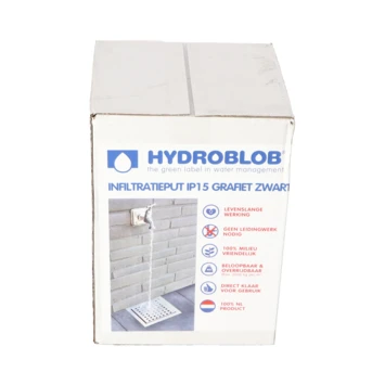 Hydroblob IP15 Infiltratieput Met Zwart Rooster 15 L 3 Hydroblob IP15 Infiltratieput Met Zwart Rooster 15 L - Afbeelding 3