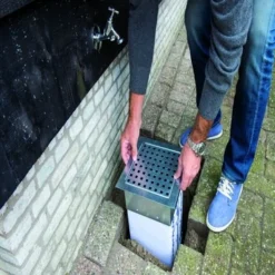 Hydroblob Infiltratieput 25x25x35cm Met Verzinkt Rooster -Tuinmeubel Verkoop 123 1039