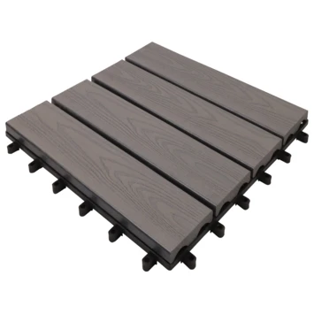 Balkontegel HKC Houtnerf Grijs 30x30cm 6 Stuks 2 Balkontegel HKC Houtnerf Grijs 30x30cm 6 Stuks - Afbeelding 2