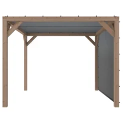 Pergola Silvano Douglas Incl. Schaduwdoek & Zijdoek 324x324 Cm -Tuinmeubel Verkoop 123 13