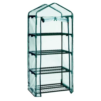 Kweekkast 4 Planken Metaal Groen 1 Kweekkast 4 Planken Metaal Groen