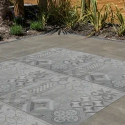 Keramische Terrastegel Kerastrada Cerajoy Mozaiek Grijs 60x60x3 Cm -Tuinmeubel Verkoop 123 1466