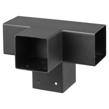 Paalverbinder Voor Pergola T-verbindingsstuk 4-kants 9x9 Cm Zwart 1 Paalverbinder Voor Pergola T-verbindingsstuk 4-kants 9x9 Cm Zwart