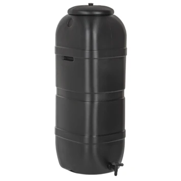 Practo Garden Classic Regenton Zwart Met Kraantje 100 L 1 Practo Garden Classic Regenton Zwart Met Kraantje 100 L