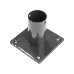 Voet Voor Ronde Paal Antraciet 60 Mm