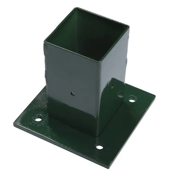 Voet Voor Vierkante Paal Groen 60/60 Mm 1 Voet Voor Vierkante Paal Groen 60/60 Mm