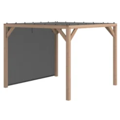 Pergola Silvano Douglas Incl. Schaduwdoek & Zijdoek 324x324 Cm -Tuinmeubel Verkoop 123 18