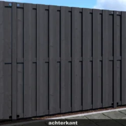 Schutting Royal Antraciet Grenen Ca. 180x180 Cm -Tuinmeubel Verkoop 123 1912