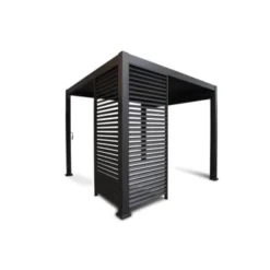 Zijwand Louvre Voor Pergola Classic & Deluxe Zwart 360 Series -Tuinmeubel Verkoop 123 197