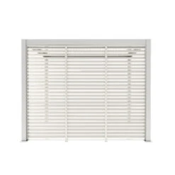 Zijwand Louvre Voor Pergola Classic & Deluxe Wit 300 Series -Tuinmeubel Verkoop 123 207