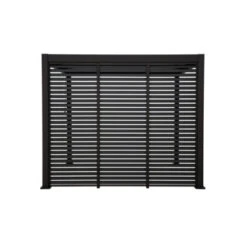 Zijwand Louvre Voor Pergola Classic & Deluxe Zwart 300 Series
