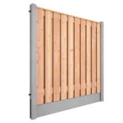 Houtbetonschutting Grijs Douglas Per Meter -Tuinmeubel Verkoop 123 2251