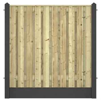 Houtbetonschutting Antraciet Grenen Per Meter 2 Houtbetonschutting Antraciet Grenen Per Meter - Afbeelding 2