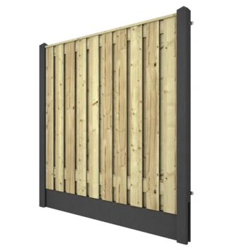 Houtbetonschutting Antraciet Grenen Per Meter 6 Houtbetonschutting Antraciet Grenen Per Meter - Afbeelding 6