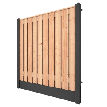 Houtbetonschutting Antraciet Douglas Per Meter 6 Houtbetonschutting Antraciet Douglas Per Meter - Afbeelding 6