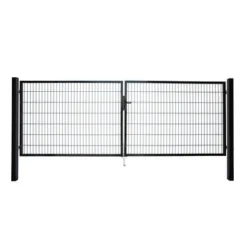 Dubbele Poort Roma/Milano Zwart 2x 100x200 Cm