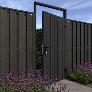 Poortpakket Antraciet Op Metalen Frame 3 Poortpakket Antraciet Op Metalen Frame - Afbeelding 3