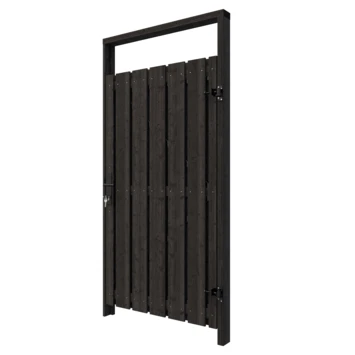 Poortpakket Antraciet Op Metalen Frame 7 Poortpakket Antraciet Op Metalen Frame - Afbeelding 7