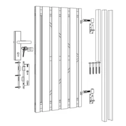 Poortpakket Douglas Op Metalen Frame -Tuinmeubel Verkoop 123 2342