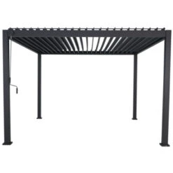Pergola Deluxe Zwart 3,6x3,6m