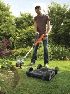 Black & Decker BLACK+DECKER 18V 3-in-1 Strimmer LI-ION 20 Cm Incl. 2,0Ah Accu + Lader -Tuinmeubel Verkoop 123 2827