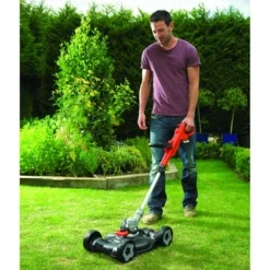 Black & Decker BLACK+DECKER 18V 3-in-1 Strimmer LI-ION 20 Cm Incl. 2,0Ah Accu + Lader -Tuinmeubel Verkoop 123 2831