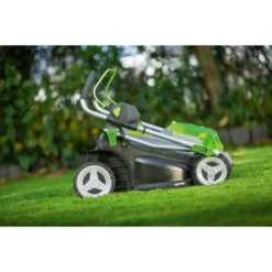 LUX 20V Accu Grasmaaier 37cm Incl. 2 Accu's 4,0Ah + Lader -Tuinmeubel Verkoop 123 3507