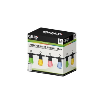 CALEX LED Lichtsnoer 10-lichts RGB, 10 Meter 2 CALEX LED Lichtsnoer 10-lichts RGB, 10 Meter - Afbeelding 2