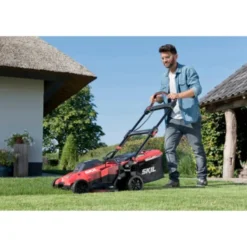 SKIL 20V Grasmaaier 0140BA Brushless 43cm + 2 Accu's 4,0Ah + Snellader -Tuinmeubel Verkoop 123 3654