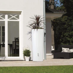 Garantia Regenton Met Plantenbak Wit 350 Liter -Tuinmeubel Verkoop 123 472