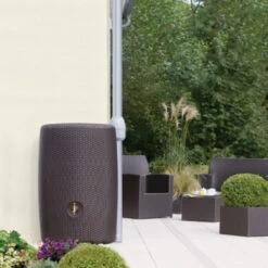 Garantia Regenton Wicker Sunda Donkerbruin 300 Liter -Tuinmeubel Verkoop 123 49