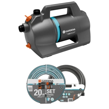 Gardena Besproeiingspomp 4100 Silent Incl. Slangen En Koppelingen 1 Gardena Besproeiingspomp 4100 Silent Incl. Slangen En Koppelingen