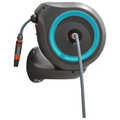 Gardena Wandslangenbox Roll-up 20 Meter Grijs Blauw -Tuinmeubel Verkoop 123 5081