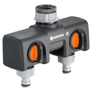 Gardena Waterverdeler 2-weg Kunststof 24x18x6,8 Cm 1 Gardena Waterverdeler 2-weg Kunststof 24x18x6,8 Cm