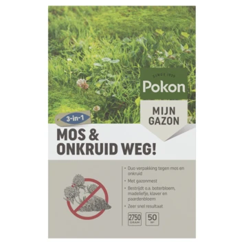 Pokon Mos En Onkruid Weg! Gazonherstel 2,75 Kg 1 Pokon Mos En Onkruid Weg! Gazonherstel 2,75 Kg