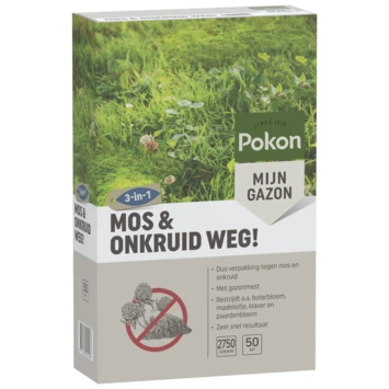 Pokon Mos En Onkruid Weg! Gazonherstel 2,75 Kg 2 Pokon Mos En Onkruid Weg! Gazonherstel 2,75 Kg - Afbeelding 2