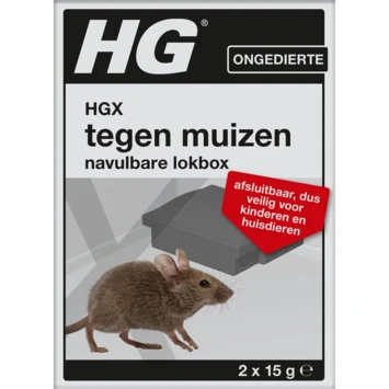HGX Tegen Muizen Navulbare Lokbox 2 HGX Tegen Muizen Navulbare Lokbox - Afbeelding 2