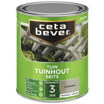 CetaBever Tuinhoutbeits Transparant Lichtgrijs Zijdeglans 750 Ml 2 CetaBever Tuinhoutbeits Transparant Lichtgrijs Zijdeglans 750 Ml - Afbeelding 2