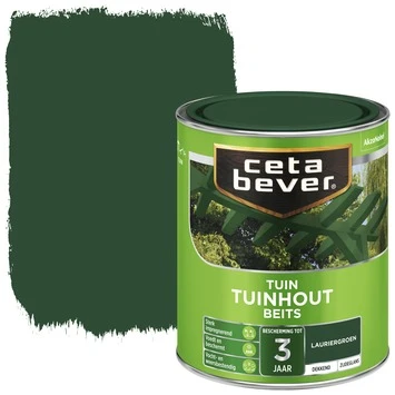 CetaBever Tuinhoutbeits Dekkend Laurier Groen Zijdeglans 750 Ml 1 CetaBever Tuinhoutbeits Dekkend Laurier Groen Zijdeglans 750 Ml
