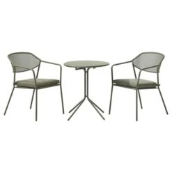 Bijzettafel Bari Groen Staal -Tuinmeubel Verkoop 123 6217