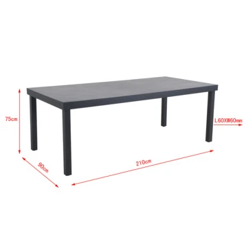 Tafel San Remo 210x90 Cm 2 Tafel San Remo 210x90 Cm - Afbeelding 2