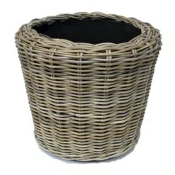 Mand Drypot Naturel Rotan Ø42x44 Cm