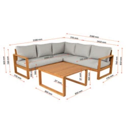 Loungeset Louis Eucalyptushout -Tuinmeubel Verkoop 123 6382