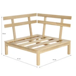 Palletbank Hoekdeel -Tuinmeubel Verkoop 123 6499