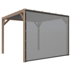 Pergola Silvano Douglas Incl. Schaduwdoek & Zijdoek 324x324 Cm