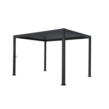 Pergola Deluxe Zwart 3x4m 1 Pergola Deluxe Zwart 3x4m